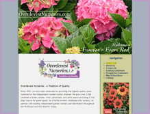 Tablet Screenshot of overdevestnurseries.com